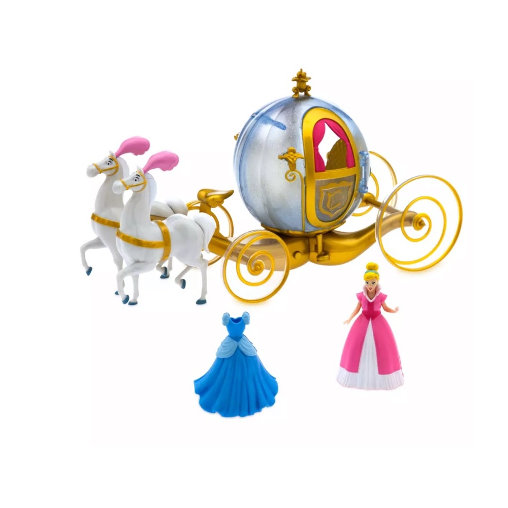 Sale! New Disney Princess Cinderella Magical Horses and Light Up Carriage Set